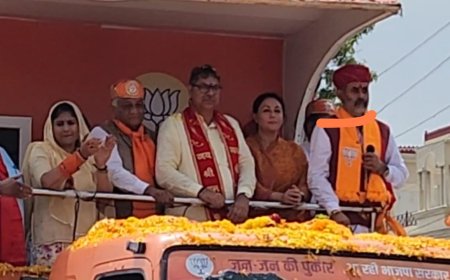 राजसमन्द में भाजपा की परिवर्तन यात्रा को यूं हुआ स्वागत