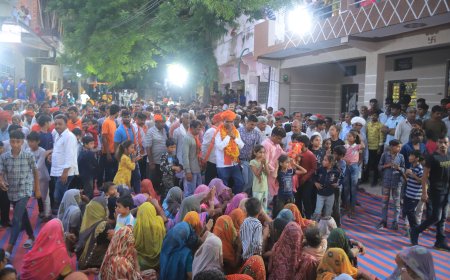 मंगल गीत के साथ विधायक का किया स्वागत