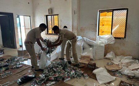 यहां  बन रहा था  नकली गुटखा एवं पान मसाला, पुलिस छापा, दो पकडे