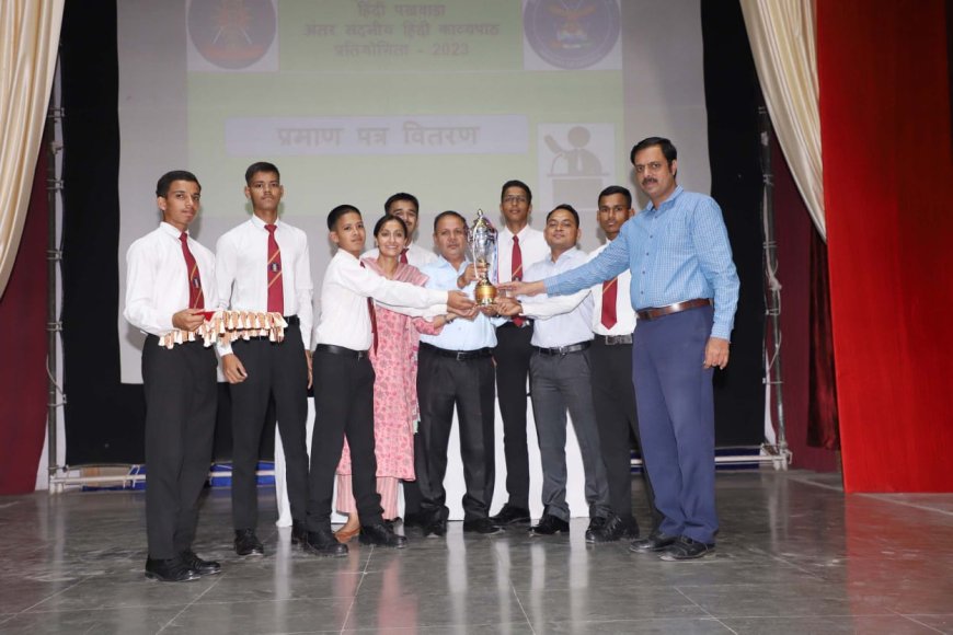 सैनिक स्कूल में मनाया हिंदी पखवाड़ा