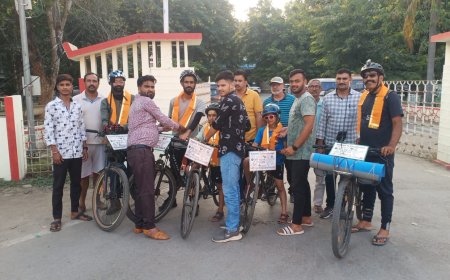 इनके हौसले को सलाम जम्मू कश्मीर से कन्याकुमारी की 3700 किलोमीटर साइकिल यात्रा  पर निकली दो मासूम