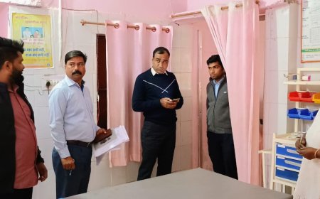 अस्पतालो का किया औचक निरीक्षण दिये निर्देश