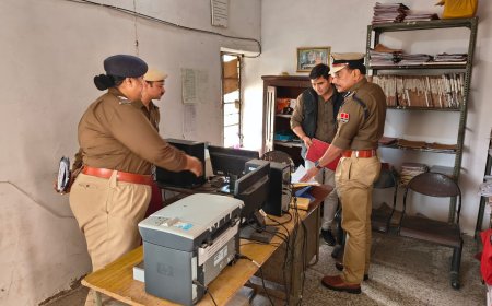 पुलिस अधीक्षक ने किया डूंगला थाने का निरीक्षण 