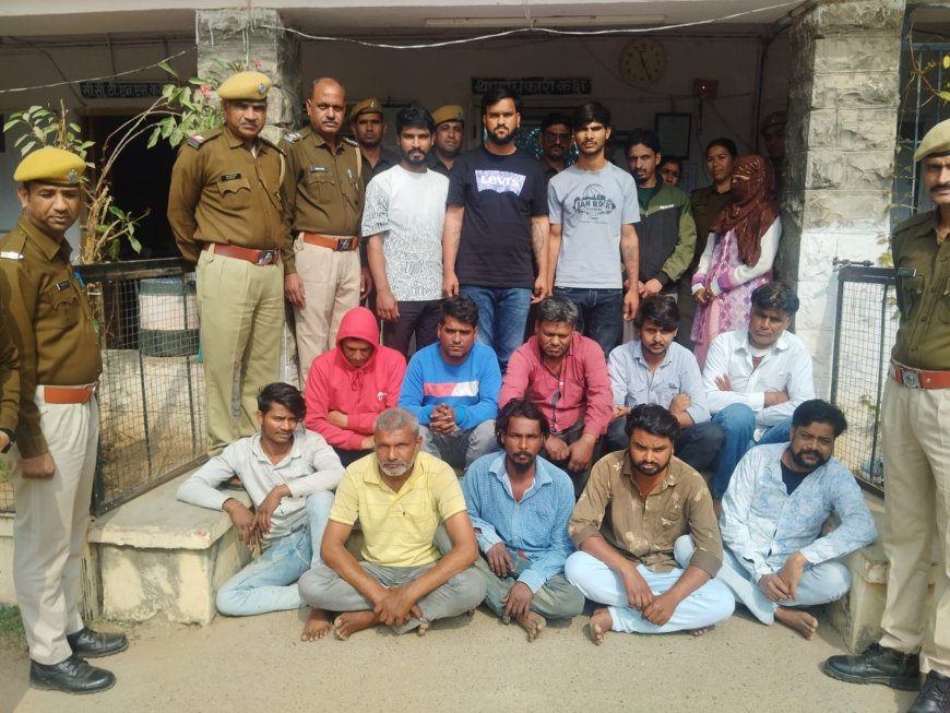 वांछित अपराधियों की धरपकड़ में चित्तौड़गढ़ पुलिस की बड़ी कार्यवाही