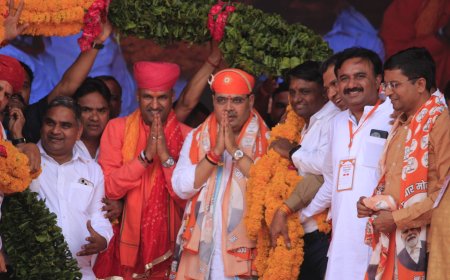 सीपी जोशी के प्रति जनता में अत्यधिक प्रेम और स्नेह, प्रचंड बहुमत से लगेगी जीत ही हैट्रिक - भजनलाल शर्मा