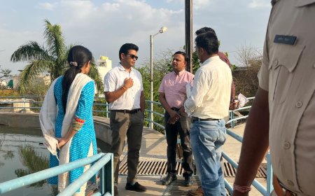 शहर में पानी की सप्लाई को लेकर जिला कलक्टर ने किया निरीक्षण 