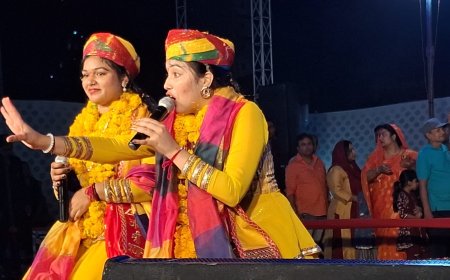 अष्टम  त्रिदिवसीय श्री श्याम सुर  संगम कार्यक्रम का भजन संध्या के साथ समापन।