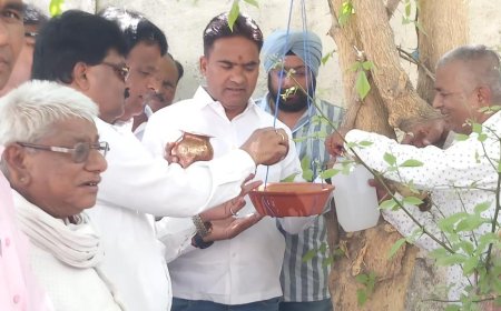 पशु पक्षियों के लिये छाया, दाना पानी की व्यवस्था करना सबसे बढ़ा पुनित कार्य- आक्या