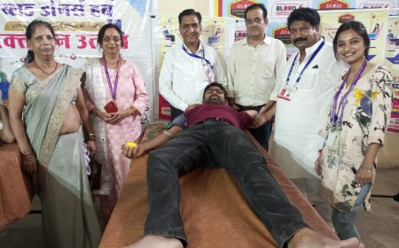  थैलीसीमिया  पीड़ित बच्चो के लिए रक्तदान शिविर का आयोजन