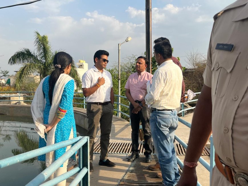 शहर में पानी की सप्लाई को लेकर जिला कलक्टर ने किया निरीक्षण