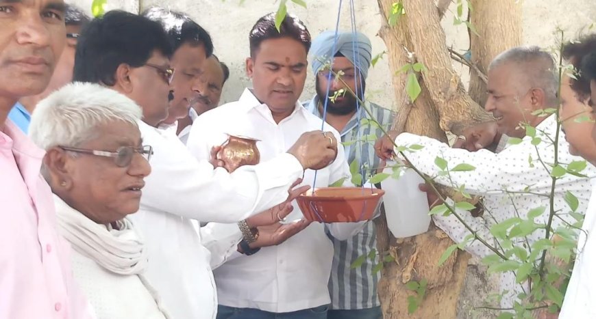 पशु पक्षियों के लिये छाया, दाना पानी की व्यवस्था करना सबसे बढ़ा पुनित कार्य- आक्या
