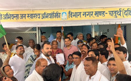 सीएम के क्षेत्र में पानी की किल्लत से लोग परेशान , कांग्रेस नेता भारद्वाज ने अधिकारियों को सौंपा ज्ञापन 