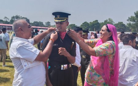 शहीद मेजर नटवर सिंह  शक्तावत (सेना मेडल) के सुपुत्र त्रिभुवन सिंह शक्तावत बने लेफ्टिनेंट  