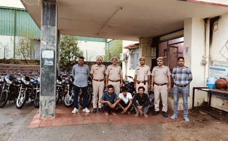 शौक मौज के लिए करते थे बाइक चोरी 14 मोटर साईकले बरामद, 3आरोपी गिरफ्तार