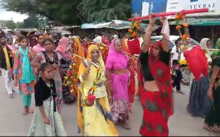 पुठोली सनातन धर्म प्रमियों द्वारा कांवड़ यात्रा का आयोजन