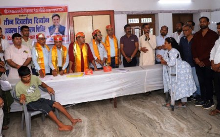 तीन दिवसीय दिव्यांग उपकरण चिन्हीकरण शिविर में हुए 1047 पंजियन