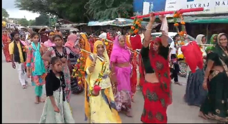 पुठोली सनातन धर्म प्रमियों द्वारा कांवड़ यात्रा का आयोजन