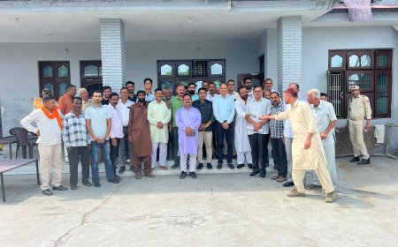 जिला प्रमुख बडोली जम्मू कश्मीर के दौरे पर