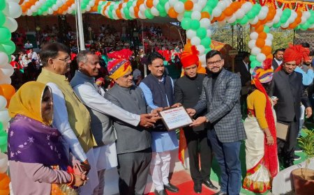 चित्तौड़‌गढ़  में उल्लास से मनाया गणतंत्र दिवस 