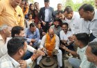 सांसद जोशी ने भादसोड़ा में बनाए दिये, लोगों से मिलकर दी दीपावली की शुभकामनाएं