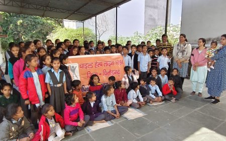 बाल विवाह मुक्त राजस्थान अभियान के तहत छात्र–छात्राओं को दिलाई शपथ