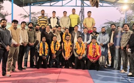 बालाजी प्रशिक्षण संस्थान में किया खिलाड़ियों का सम्मान