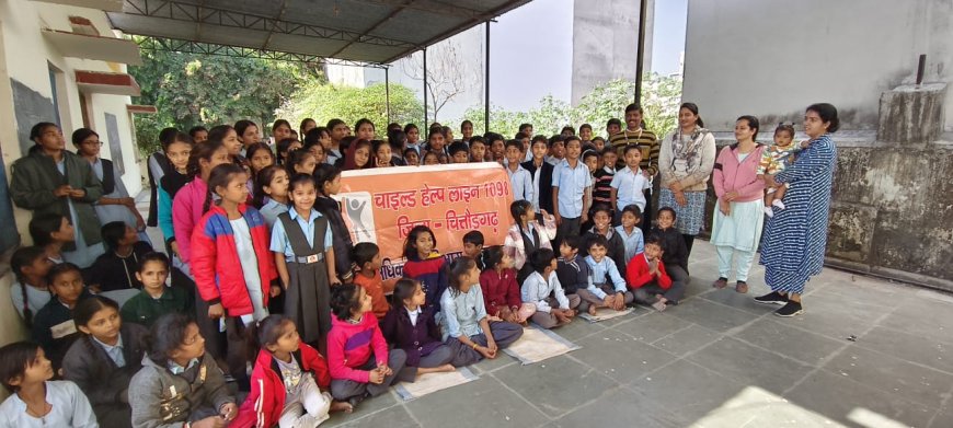 बाल विवाह मुक्त राजस्थान अभियान के तहत छात्र–छात्राओं को दिलाई शपथ