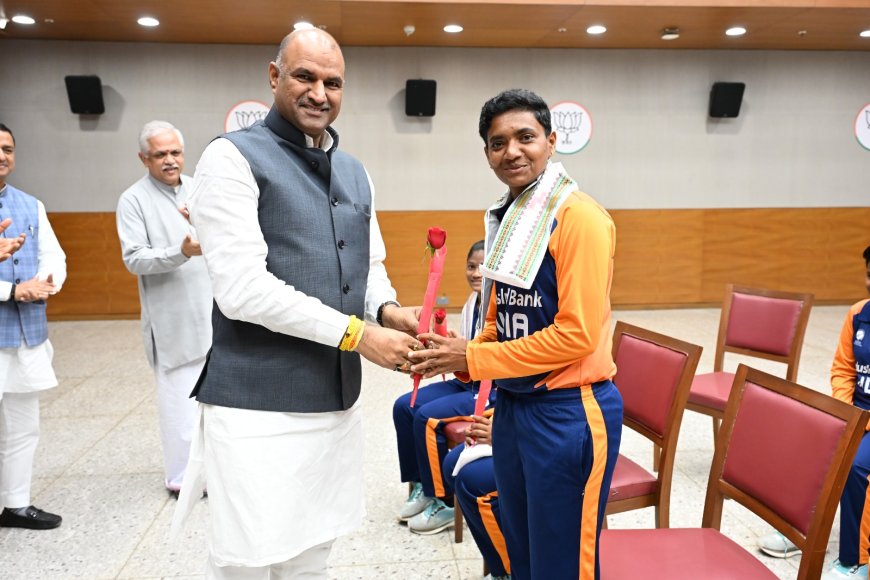 नए भारत की नारी शक्ति का गौरव : विश्व विजेता भारतीय ब्लाइंड महिला टीम का सम्मान