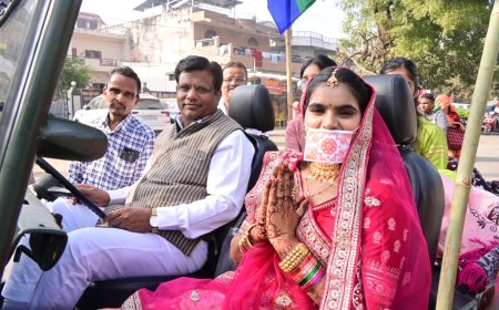 मुमुक्ष बहिन नेहा जैन की शोभा यात्रा में उमड़ा जैन समाज