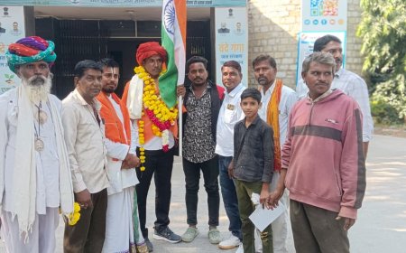 जयपाल की पैदल तिरंगा यात्रा प्रारंभ