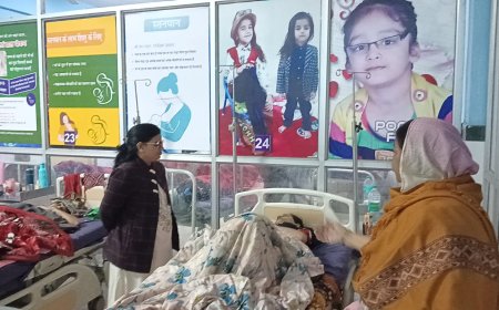 एडीएम ने किया श्री सांवलियाजी सामान्य एवं महिला चिकित्सालय का औचक निरीक्षण