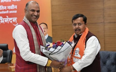 चित्तौड़गढ़ सांसद सीपी जोशी ने भाजपा के नवनियुक्त राष्ट्रीय कार्यकारी अध्यक्ष नितिन नबीन से की भेंट, दी शुभकामनाएँ