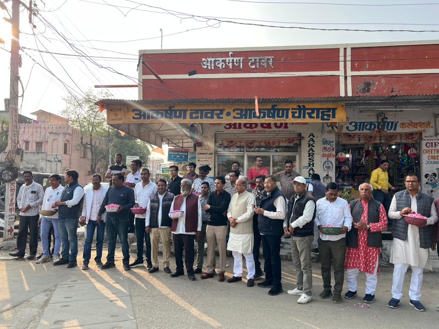 संत श्री दिग्विजय रामजी महाराज के 33 वें जन्मोत्सव पर वाहन रैली का भव्य स्वागत