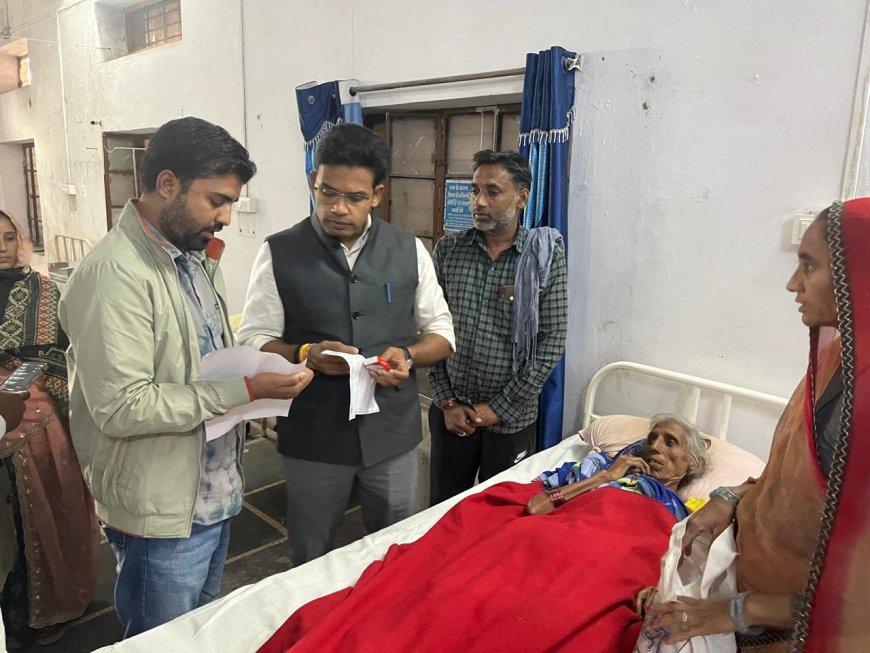 जिला कलक्टर का भादसोड़ा दौराः व्यवस्थाओं का गहन निरीक्षण