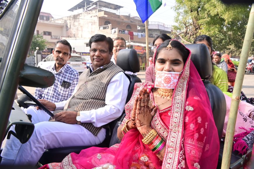 मुमुक्ष बहिन नेहा जैन की शोभा यात्रा में उमड़ा जैन समाज