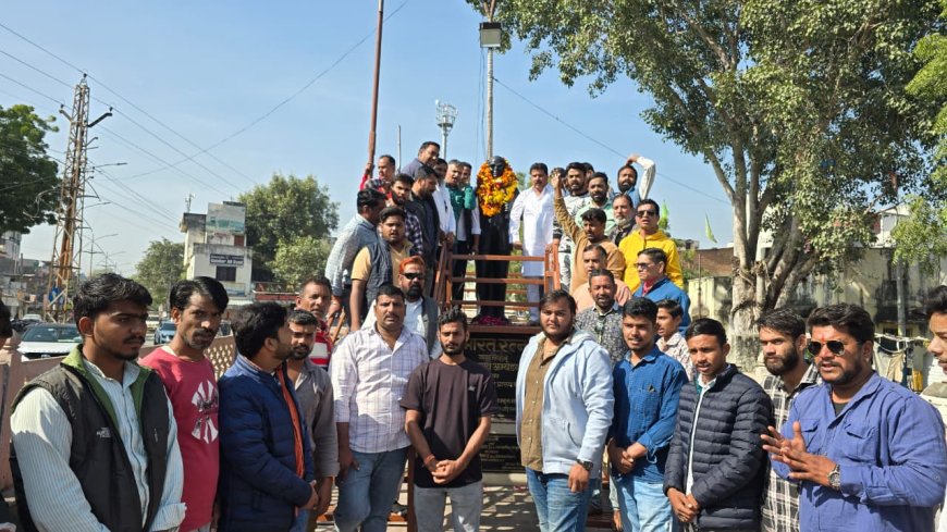 कांग्रेस हेरिटेज जोन मंडल ने दी बाबा साहब को श्रद्धांजलि