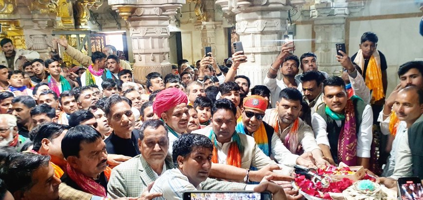 विधायक आक्या की जीत पर मन्नत उतारने का सिलसिला दो साल बाद भी जारी