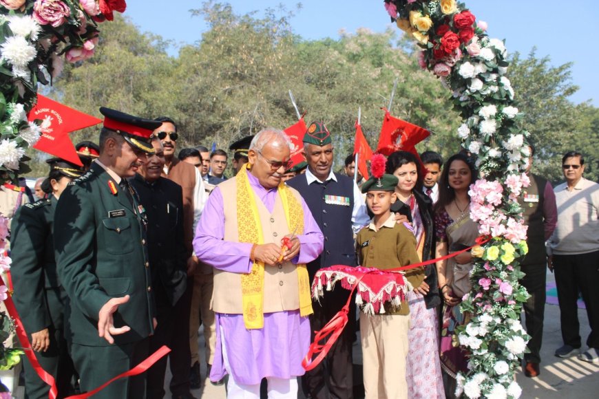 सैनिक स्कूल चित्तौड़गढ़ में विजय दिवस की 55वीं वर्षगांठ गरिमा व राष्ट्रभक्ति के साथ मनाई गई