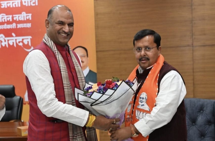 चित्तौड़गढ़ सांसद सीपी जोशी ने भाजपा के नवनियुक्त राष्ट्रीय कार्यकारी अध्यक्ष नितिन नबीन से की भेंट, दी शुभकामनाएँ