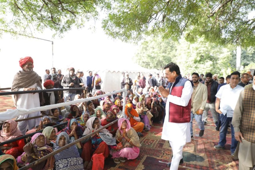 निंबाहेड़ा में हरीश आंजना एजुकेशन सोसायटी का सेवा संकल्प, पहले ही दिन 1500 से अधिक मरीजों को मिला शिविर का लाभ