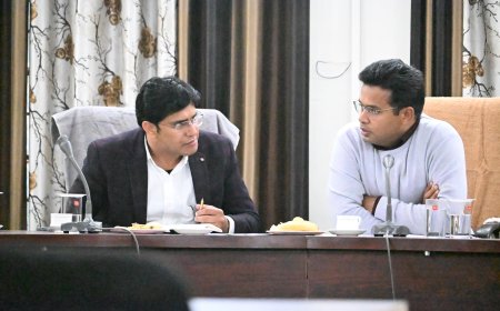 जिला कलक्टर ने निंबाहेड़ा में उपखंड स्तरीय अधिकारियों की बैठक ली