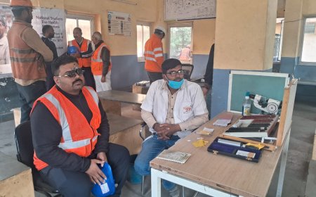 चंदेरिया समेल्टिंग कॉम्प्लेक्स में 8वां नि:शुल्क नेत्र जांच शिविर संपन्न; 280 ड्राइवरों की हुई जाँच