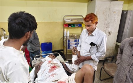 कार ने किसान को मारी टक्कर; हालत गंभीर