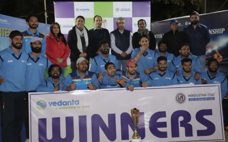 इंटर ज़िंक सीजन 4 चैंपियनशिप में  रामपुरा आगूचा माइंस की टीम बनी विजेता