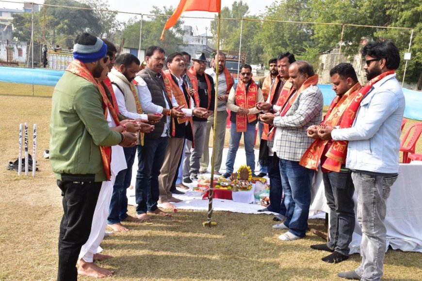 सनातन गौरव समिति द्वारा श्रीमद् भागवत कथा को लेकर भूमि पूजन संपन्न