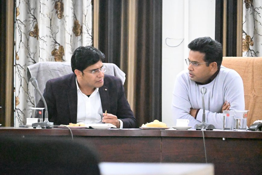 जिला कलक्टर ने निंबाहेड़ा में उपखंड स्तरीय अधिकारियों की बैठक ली