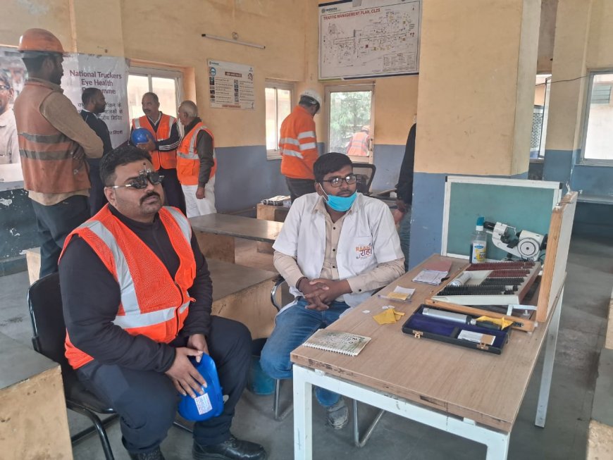 चंदेरिया समेल्टिंग कॉम्प्लेक्स में 8वां नि:शुल्क नेत्र जांच शिविर संपन्न; 280 ड्राइवरों की हुई जाँच
