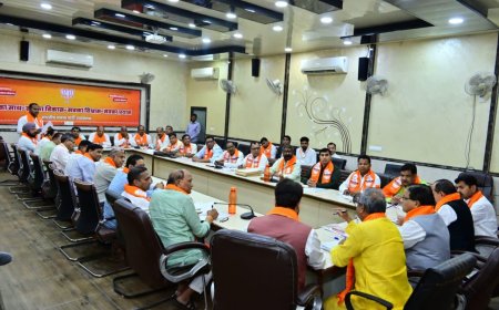 जयपुर में हुई भाजपा जिला कोषाध्यक्ष  की बैठक चित्तौड़गढ़ से ईनानी ने भी लिया भाग